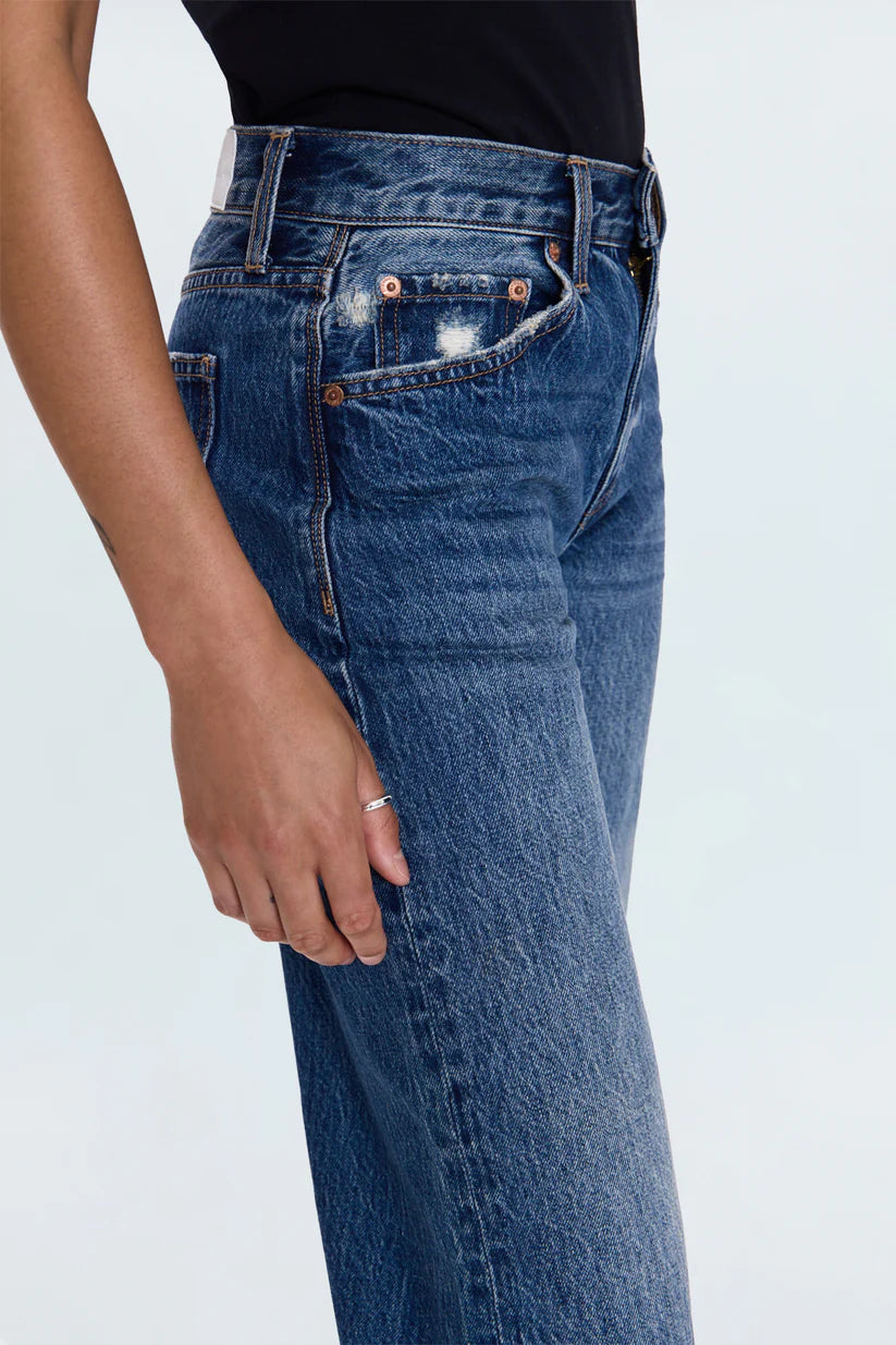 Lexi Mid Rise Bowed Straight Jean - Artisan