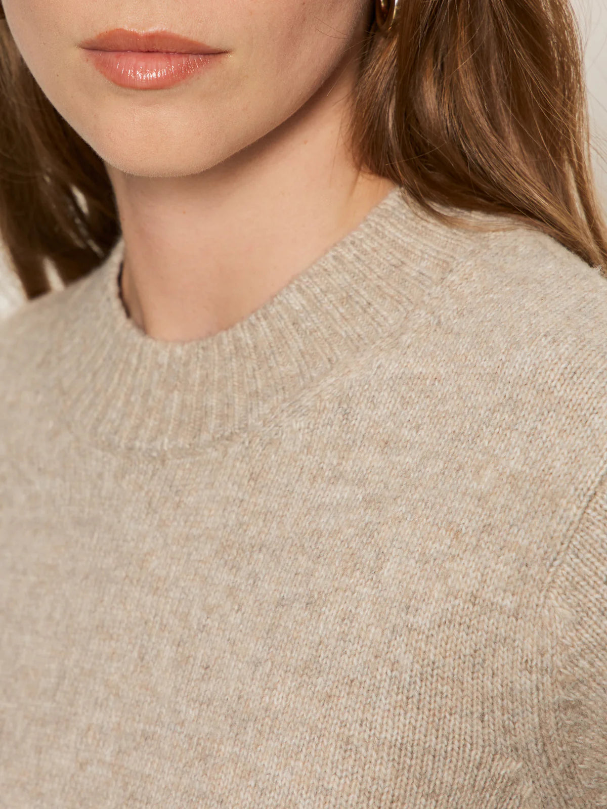 Perfect Sweater Tee - Heather Pearl