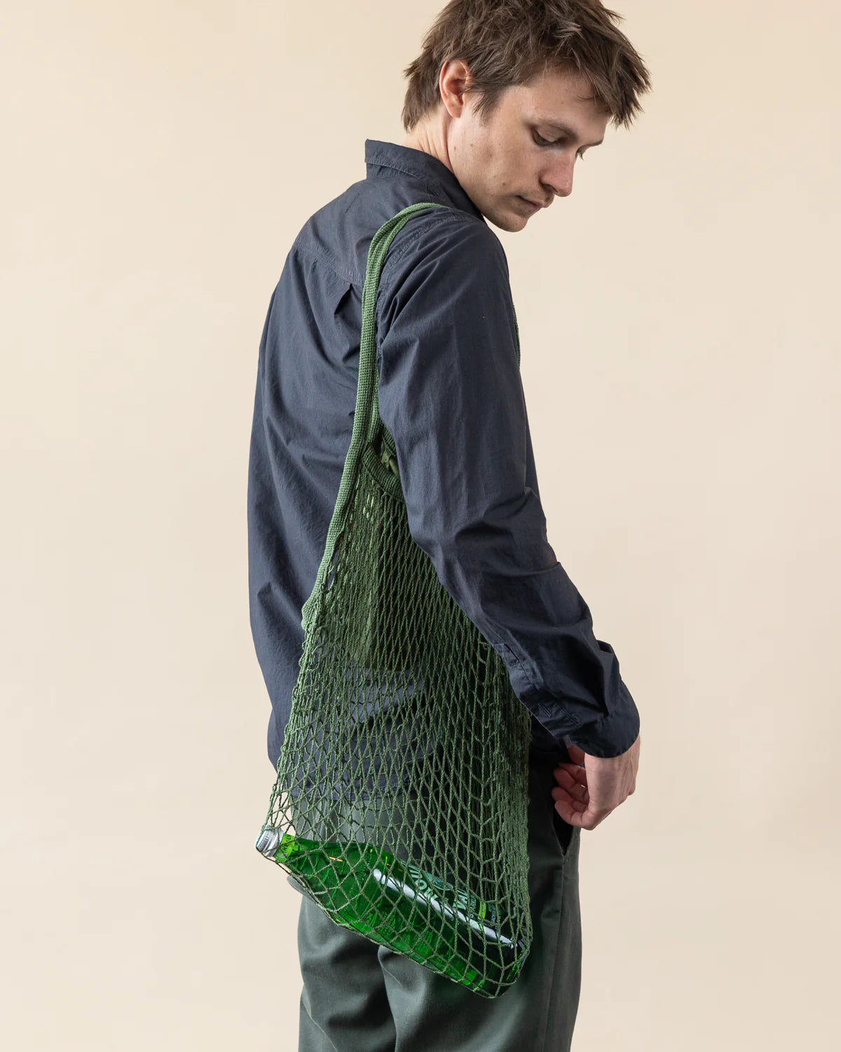 Ami Net Market Tote- Army