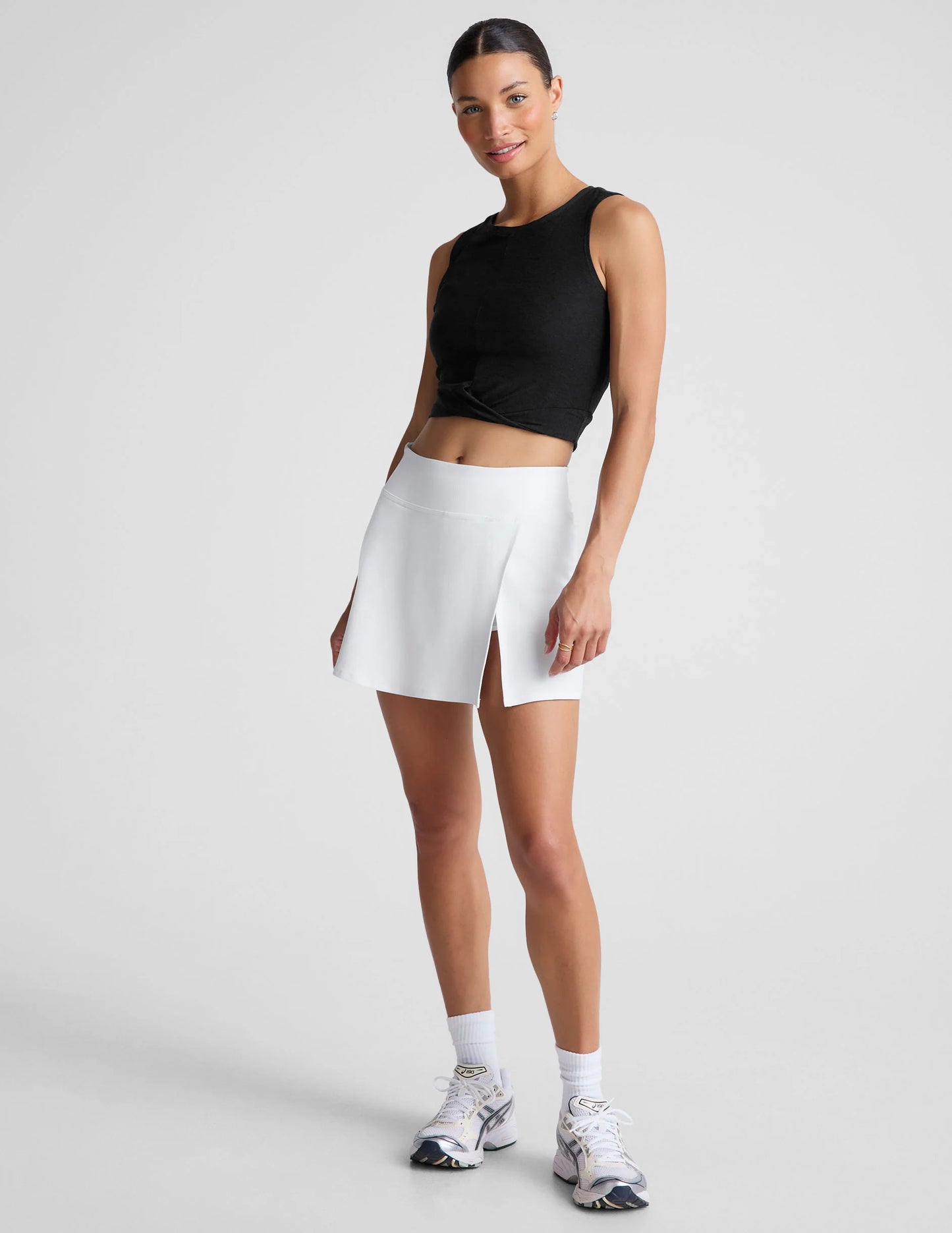 Spacedye Points Crossover Skirt - Cloud White