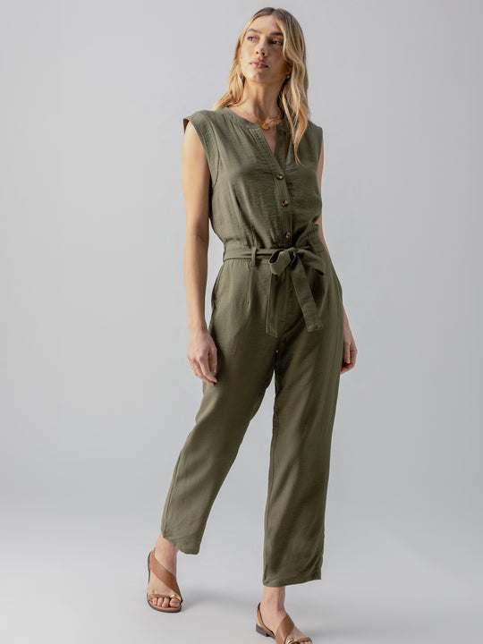 Prima Jumpsuit - Burnt Olive