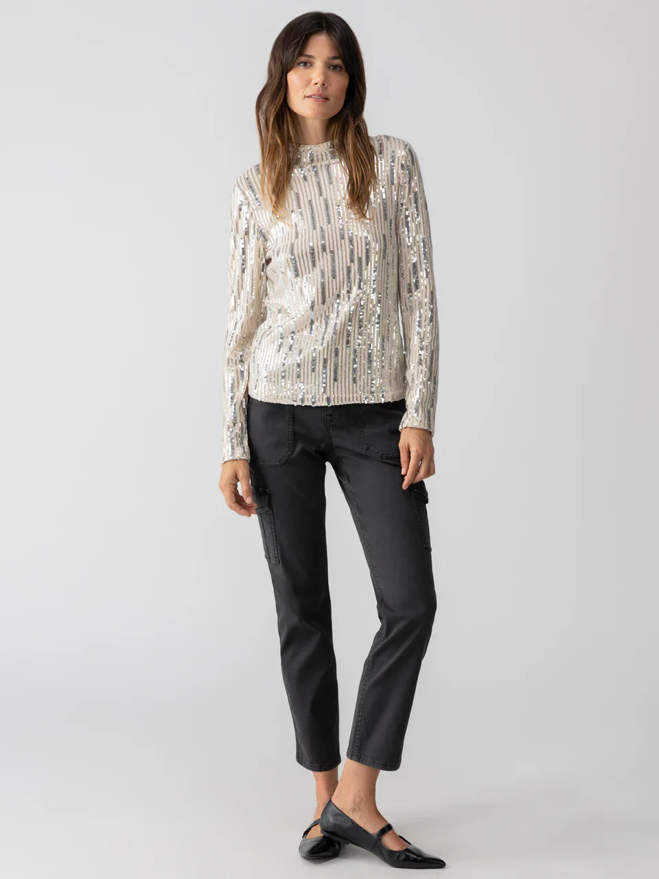 Sequin Mock Top - Lets Celebrate