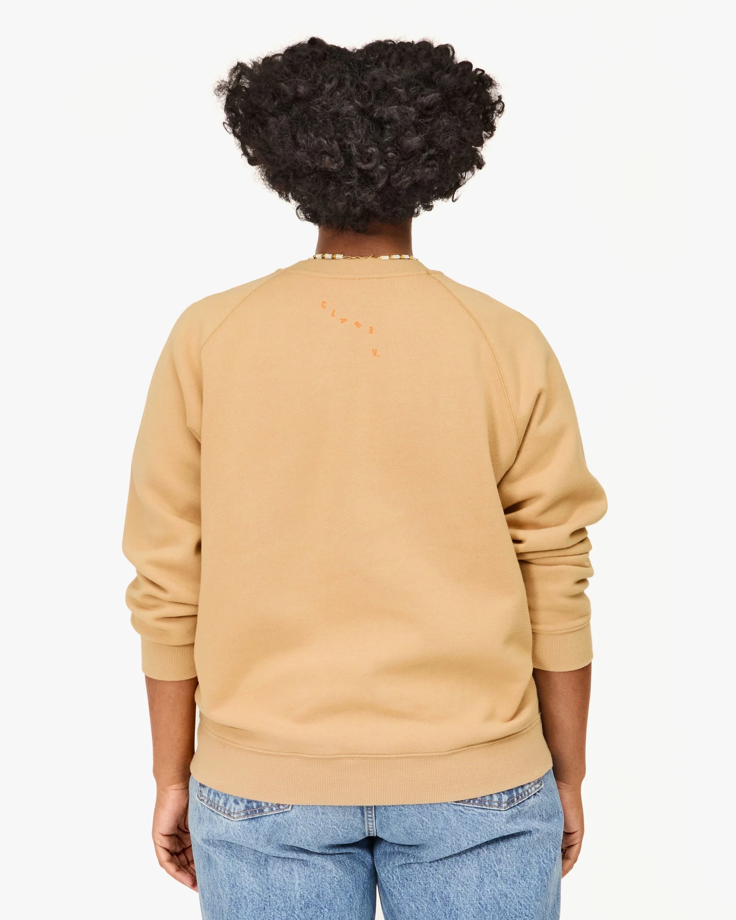 Sweatshirt Californie - Sand/Neon Orange