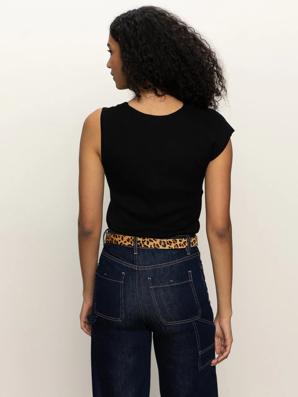 Asymmetrical Twist Top - Black