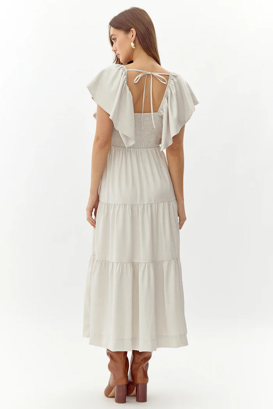 Tessa Midi Dress - Vanilla