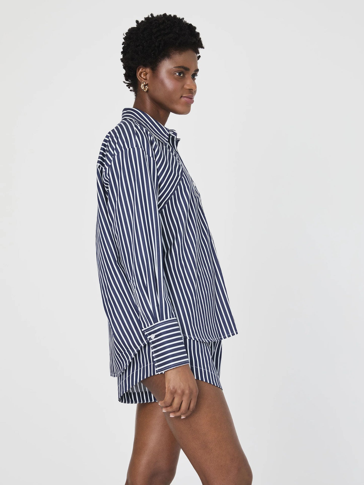 Alexis Cotton Angled Yoke Shirt