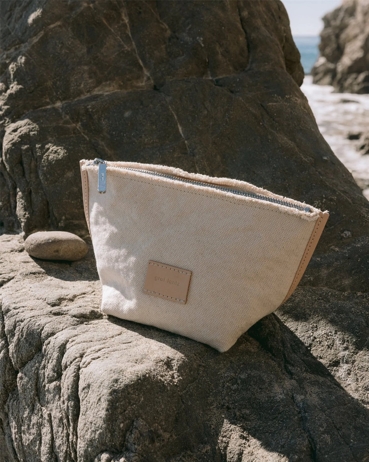 Hana Canvas Pouch - Natural