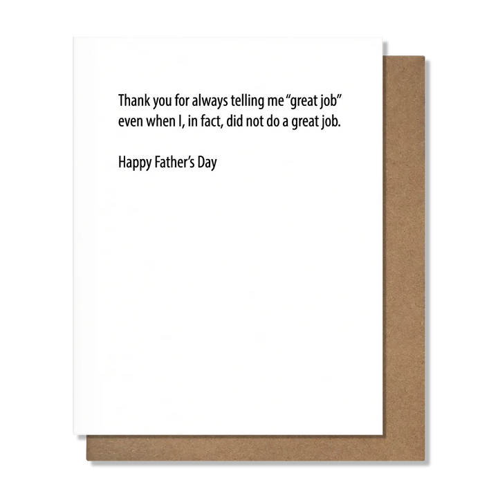 Great Job Dad - Father's day Card