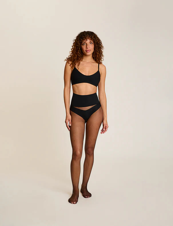 Very Fine Fishnet Tights - Black