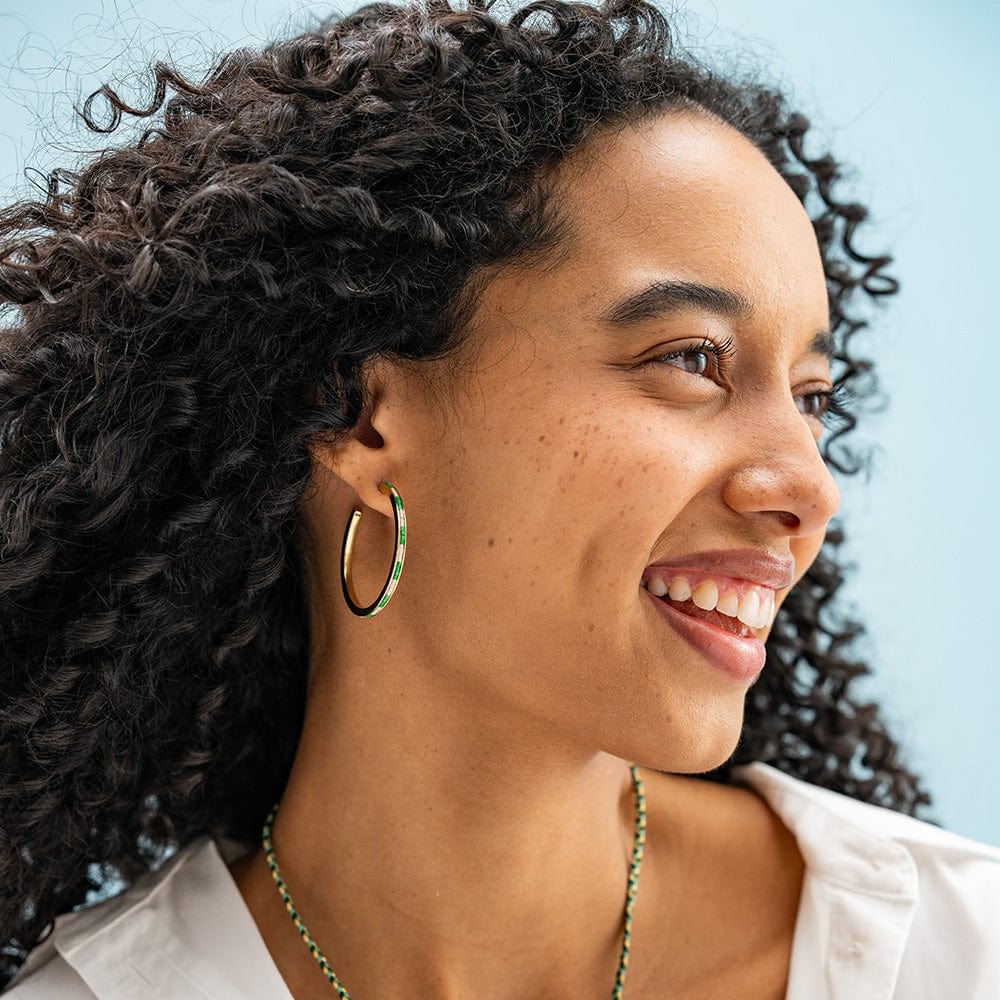 Lulu Hoop Earring - Kelly Green
