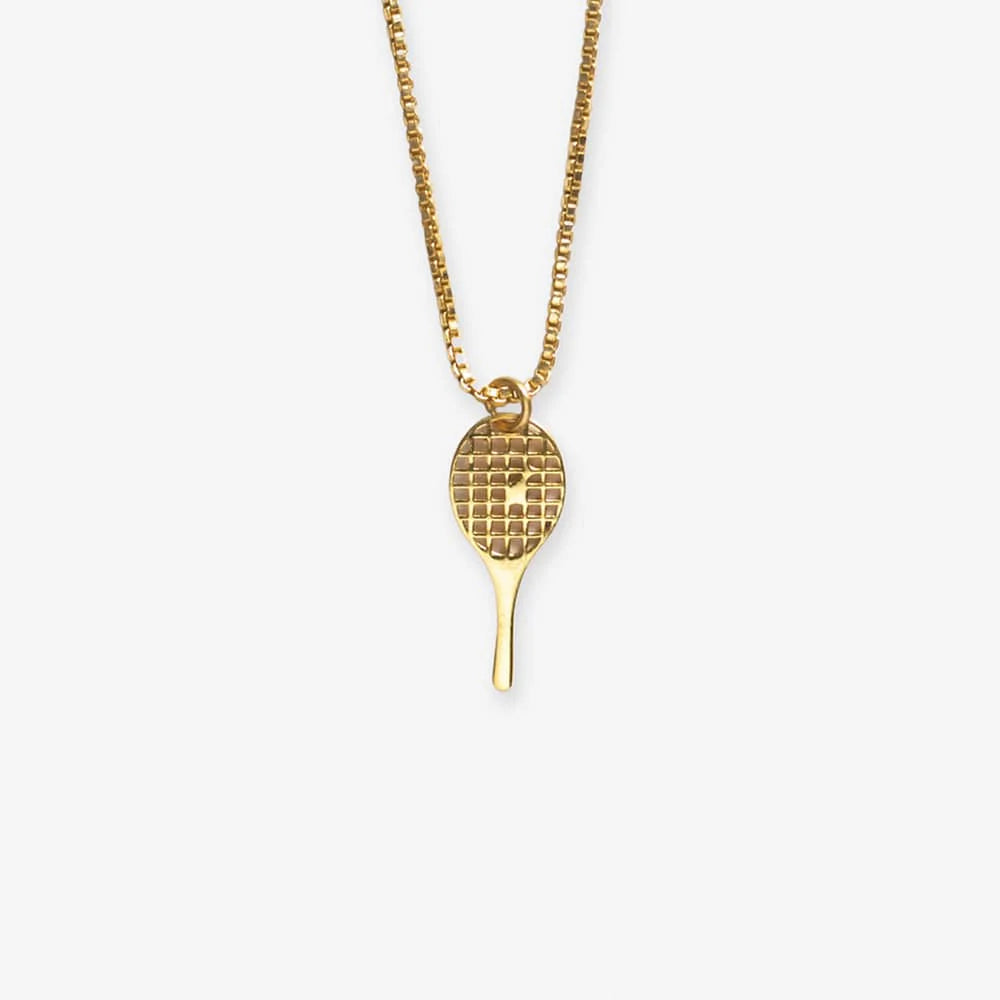 Alice Tennis Racket Pendant Necklace