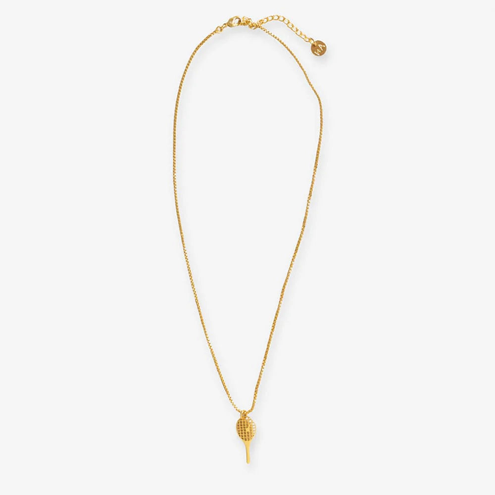 Alice Tennis Racket Pendant Necklace