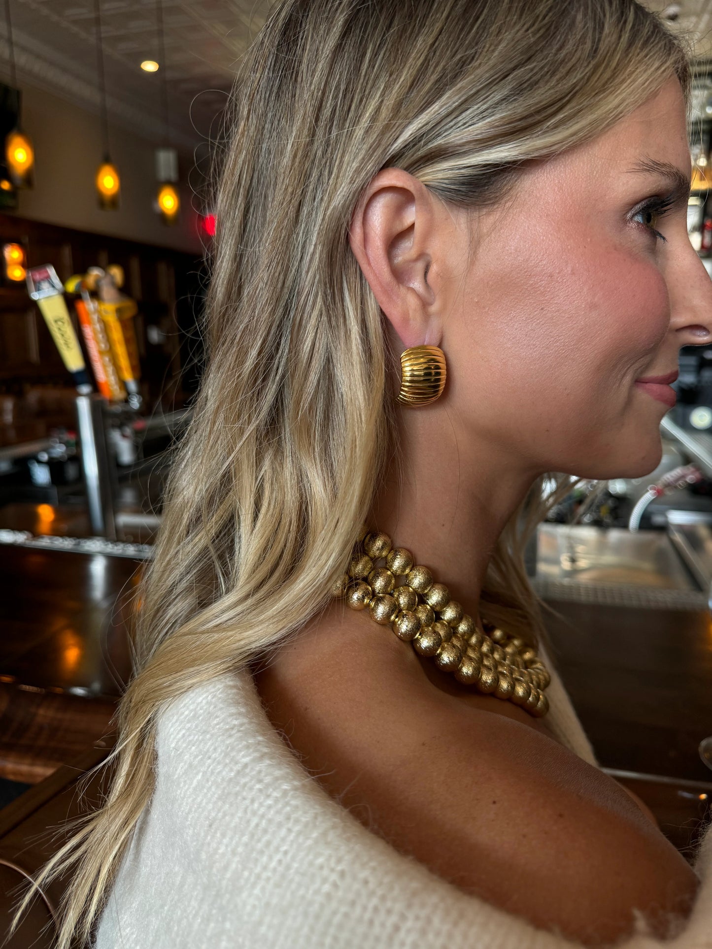 Cobra Half Hoop - Gold