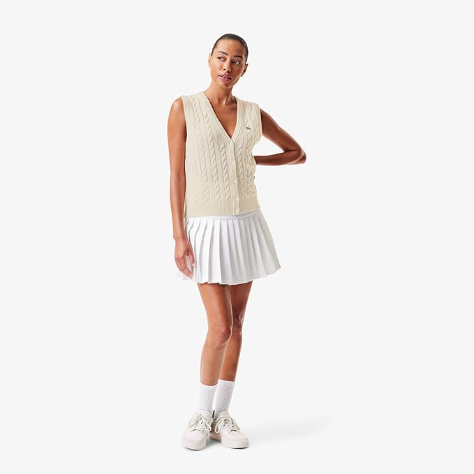 Button Front Vest - Farine