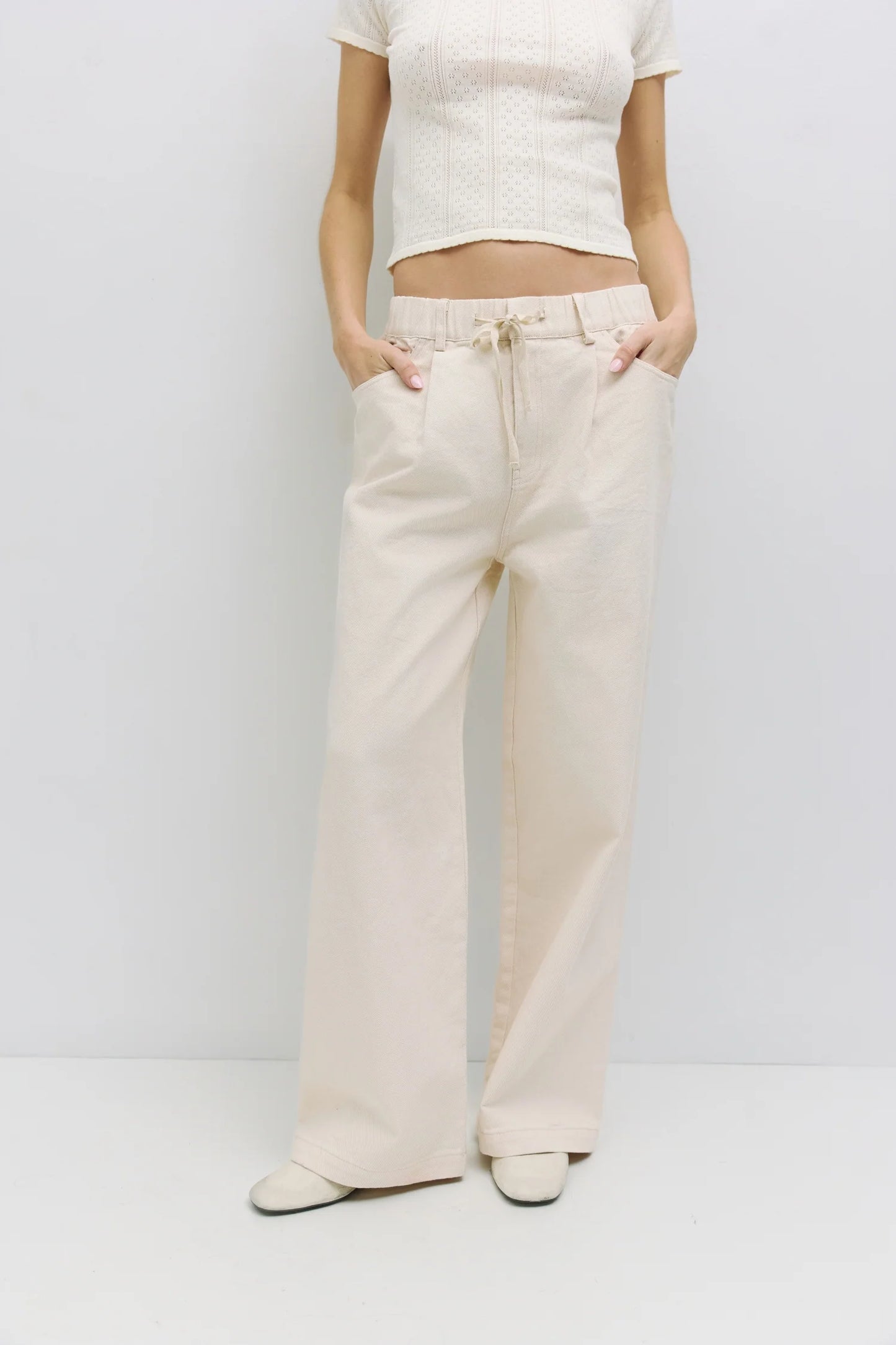 The Iris Pants - Bone