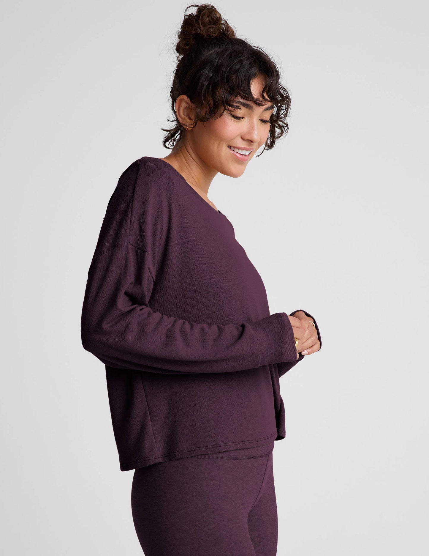 Let Loose Pullover - Eggplant