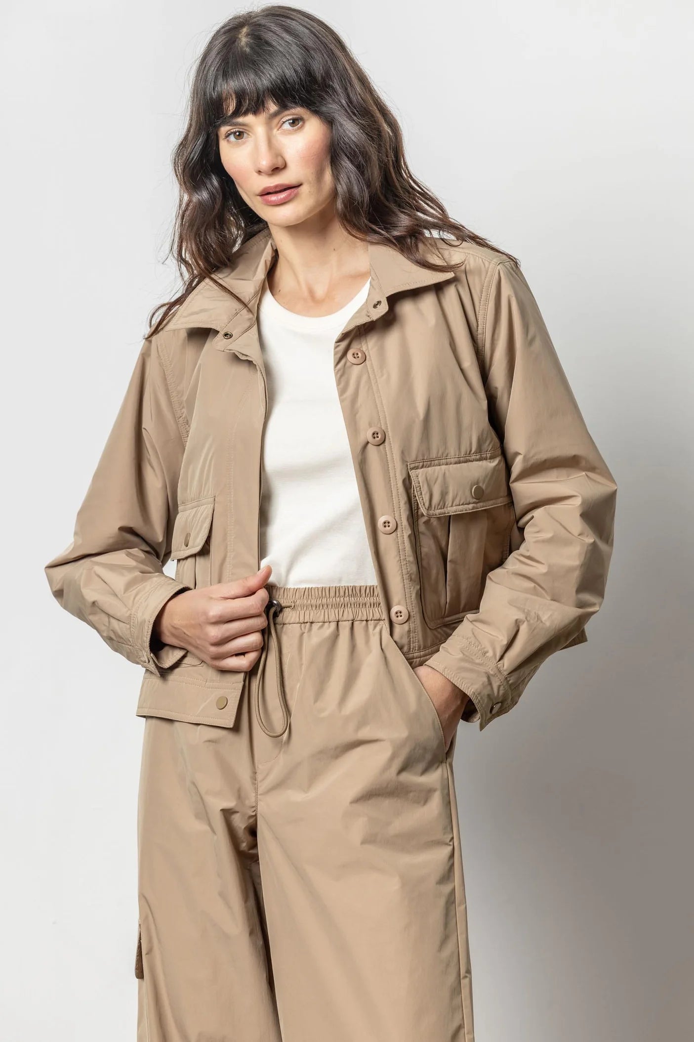 Nylon Utility Jacket -Hickory