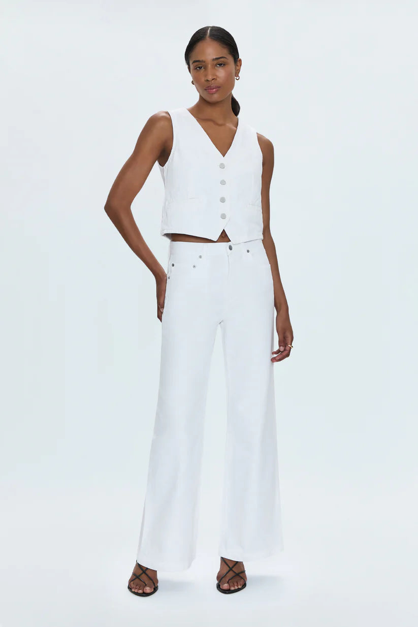 Vero Cropped Vest - White