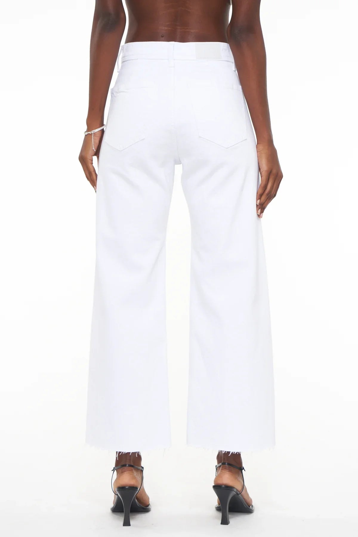 Penny Crop High Rise Wide Leg - Blizzard