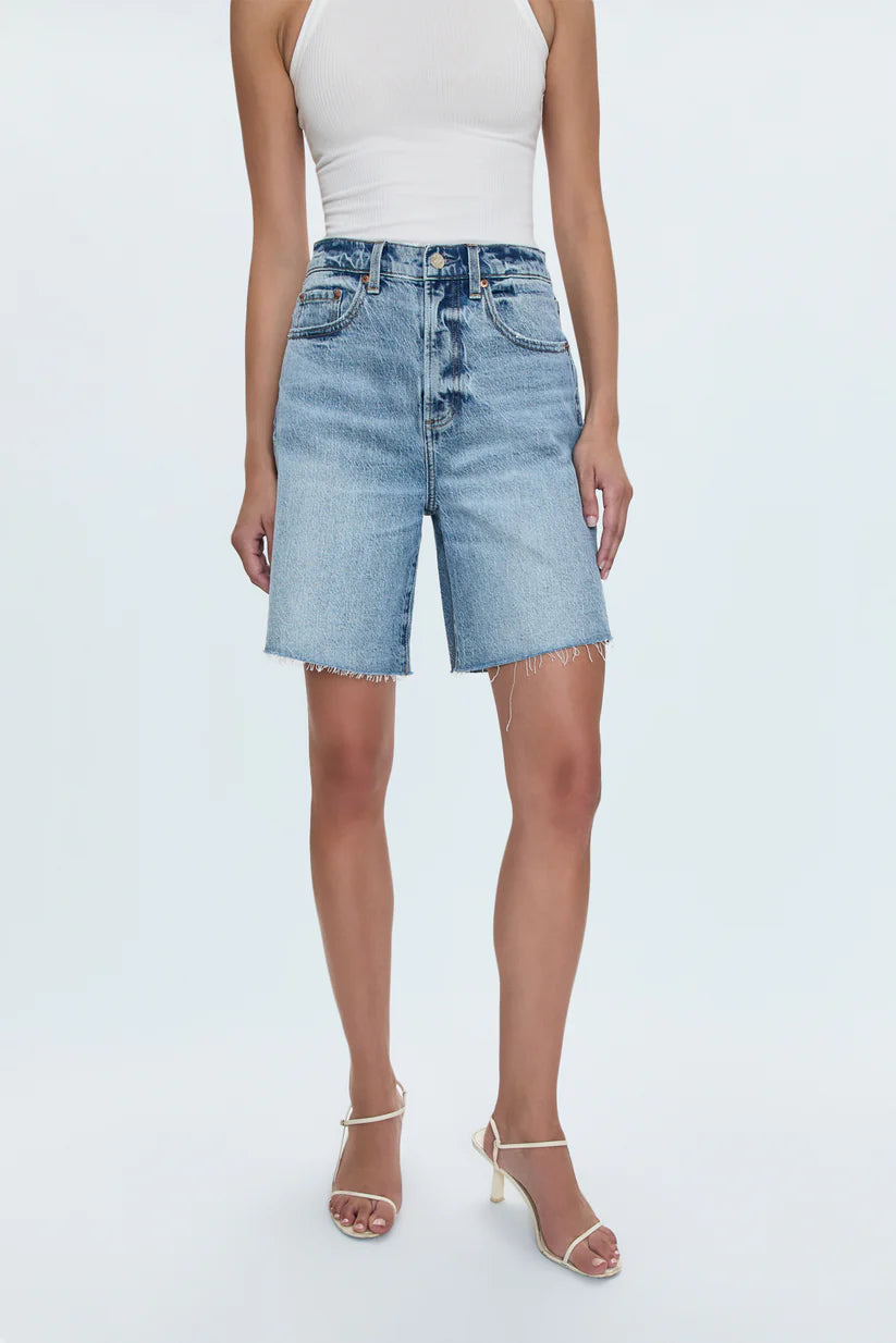 Kaylee High Rise Pinched Loose Short - Boulder
