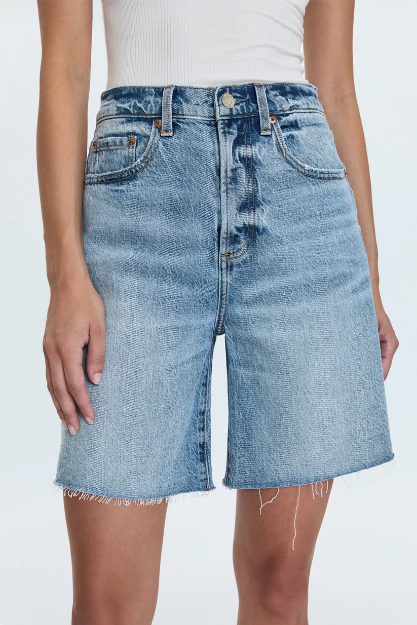 Kaylee High Rise Pinched Loose Short - Boulder