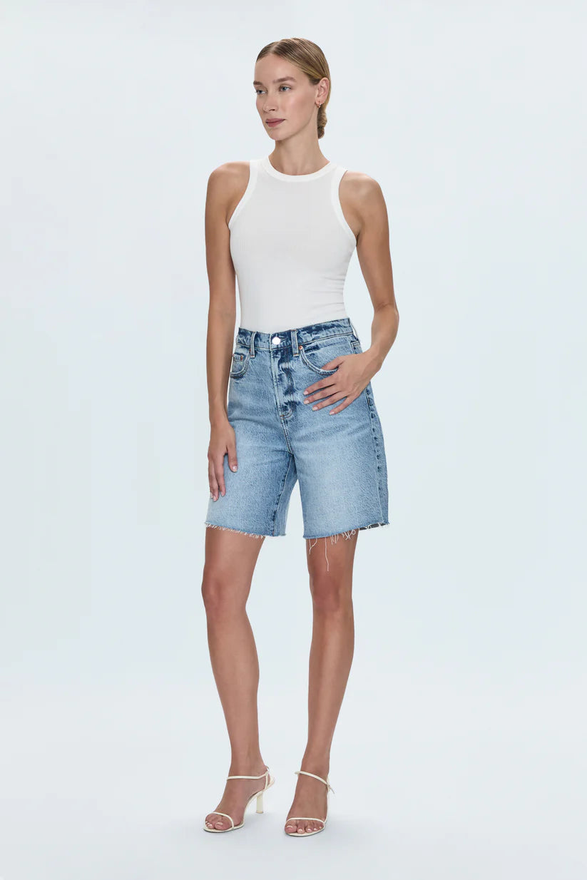 Kaylee High Rise Pinched Loose Short - Boulder