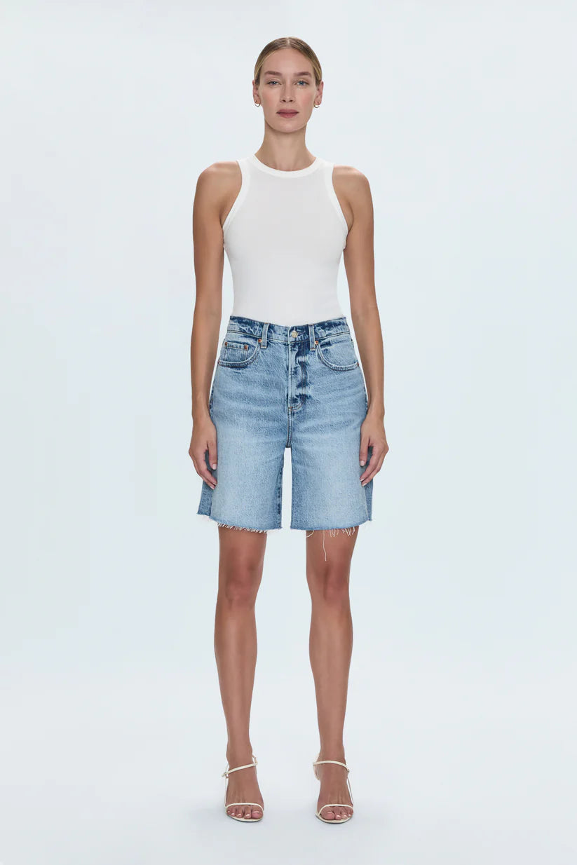 Kaylee High Rise Pinched Loose Short - Boulder