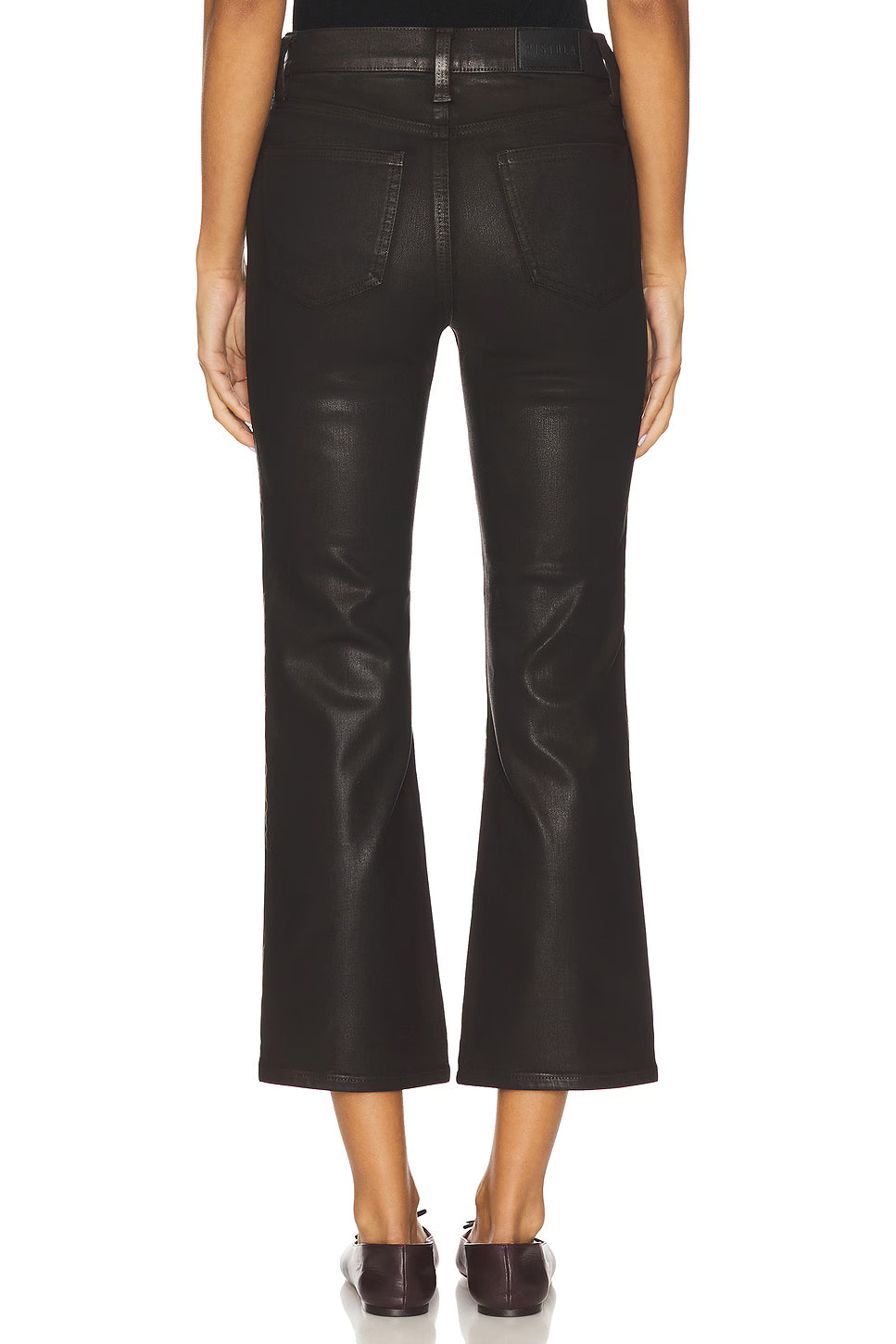 Lennon High Rise Crop Boot - Coated Mocha