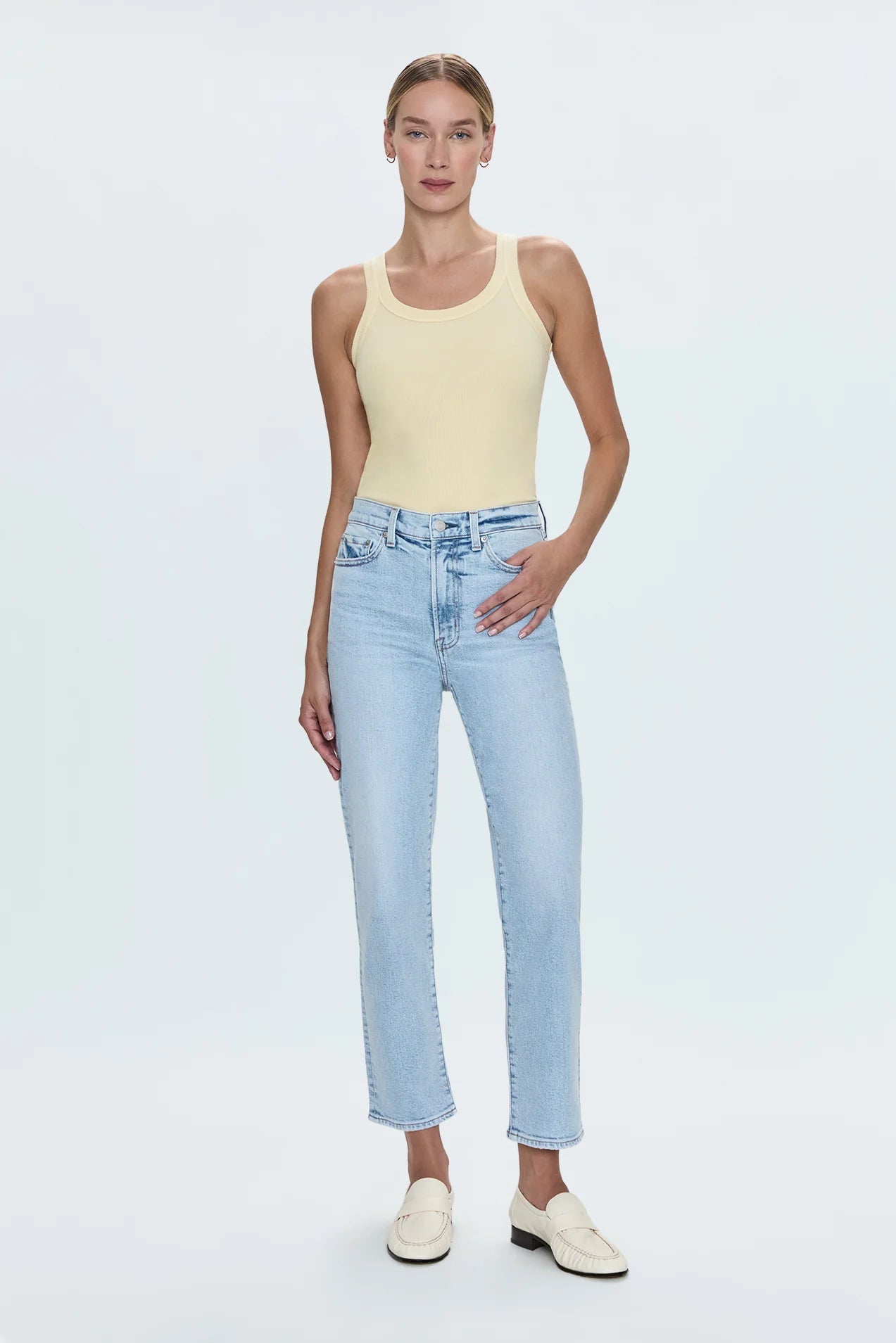 Charlie High Rise Classic Straight Ankle - Sun-Kissed