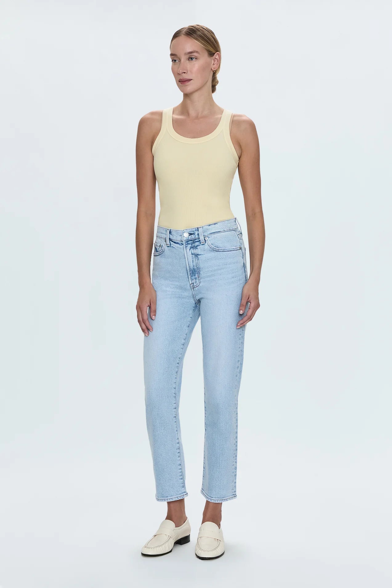 Charlie High Rise Classic Straight Ankle - Sun-Kissed