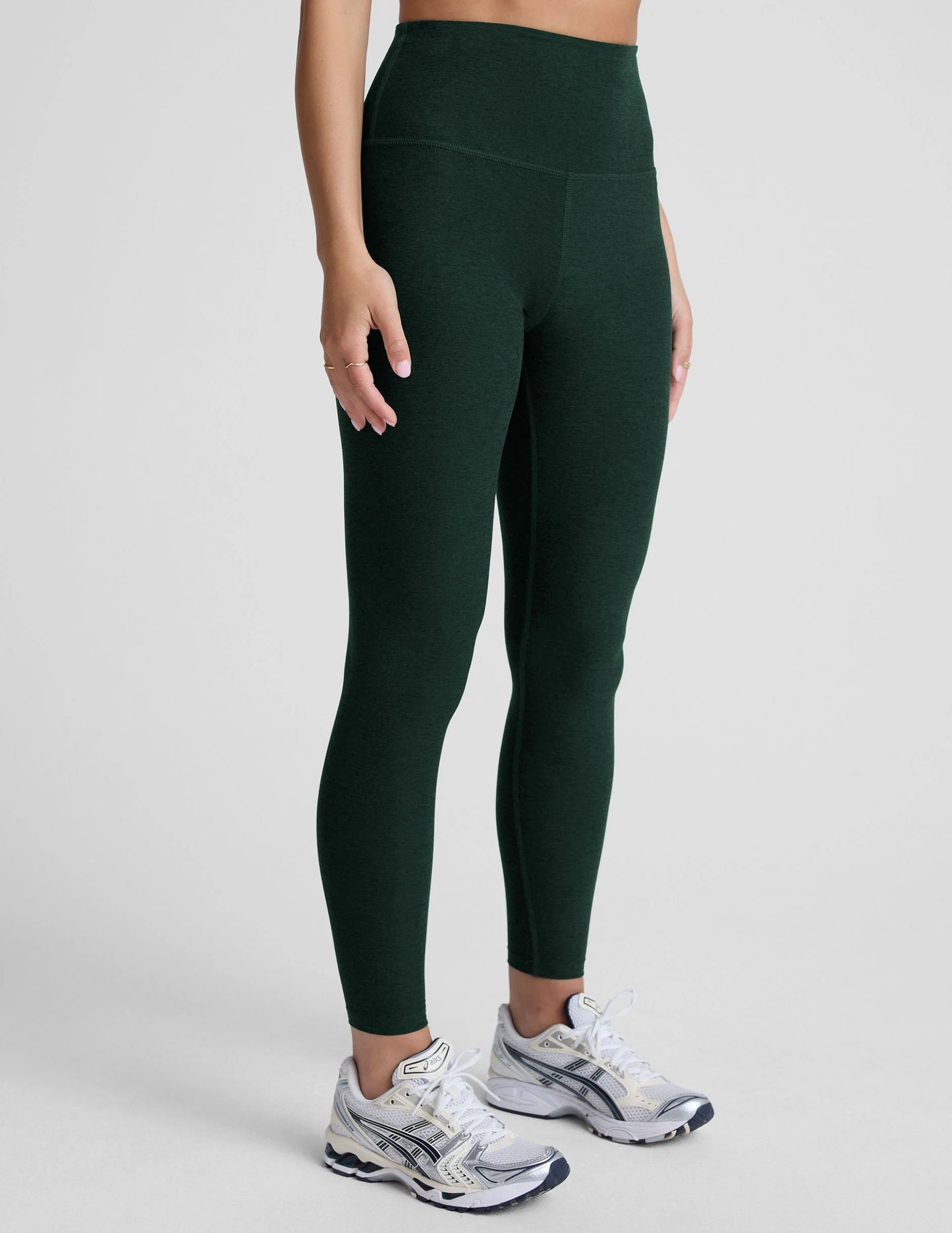 Spacedye Caught in the Midi HW Legging - Dark Spruce Green