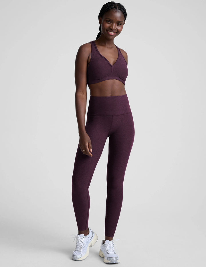 Spacedye Caught in the Midi HW Legging - Eggplant
