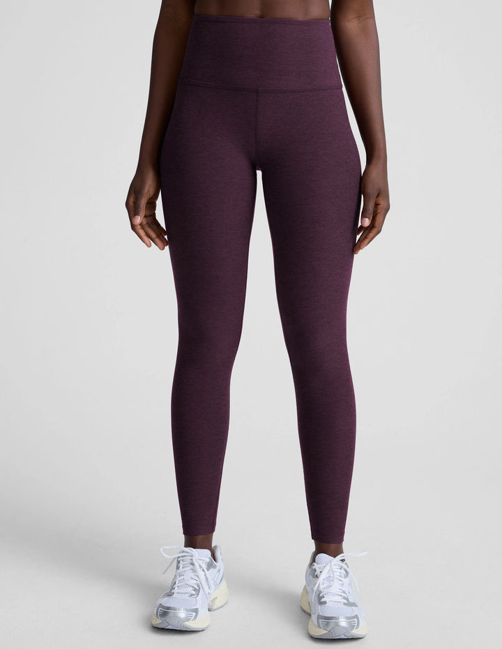 Spacedye Caught in the Midi HW Legging - Eggplant