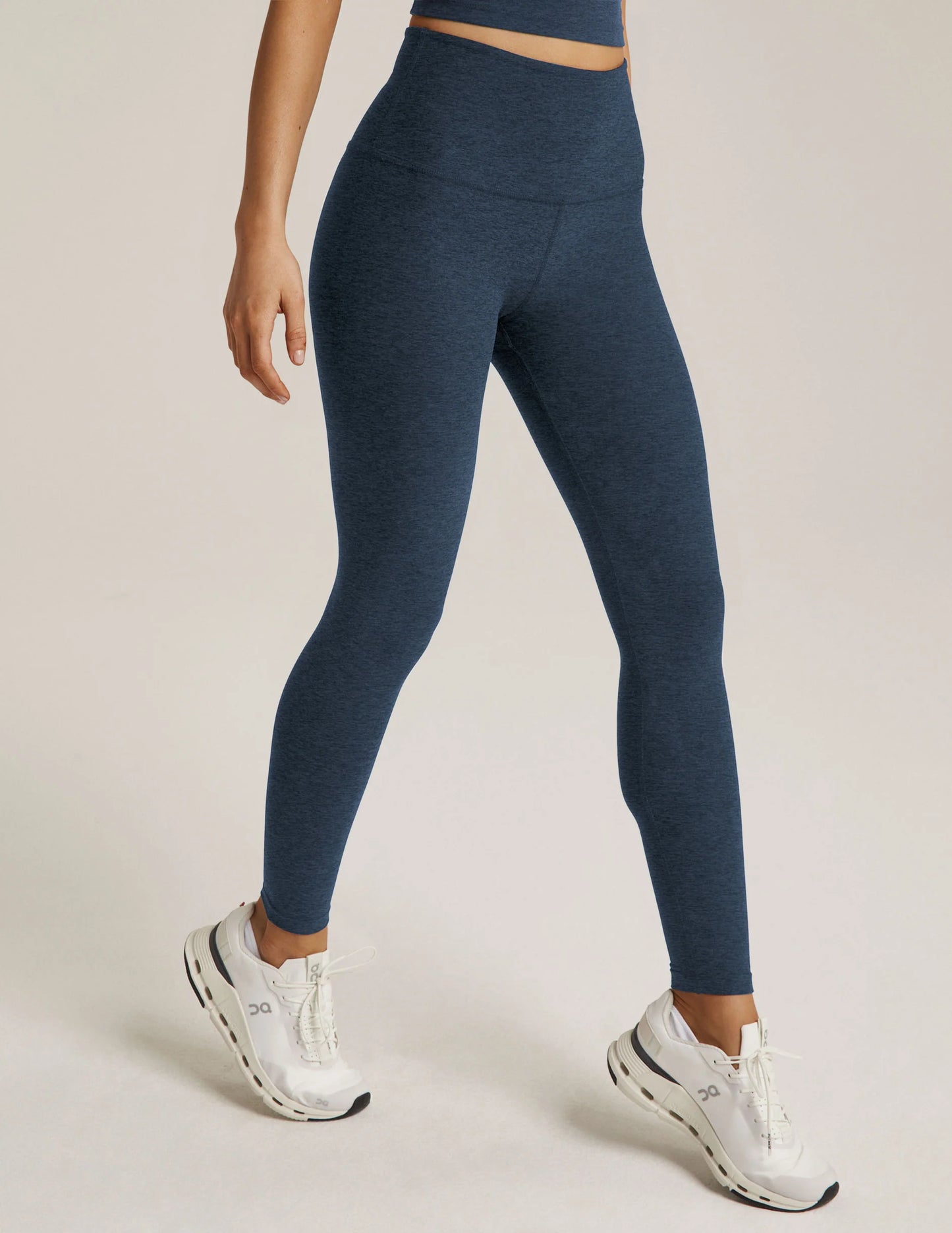 Spacedye Caught Midi HW Leggings -Nocturnal Navy