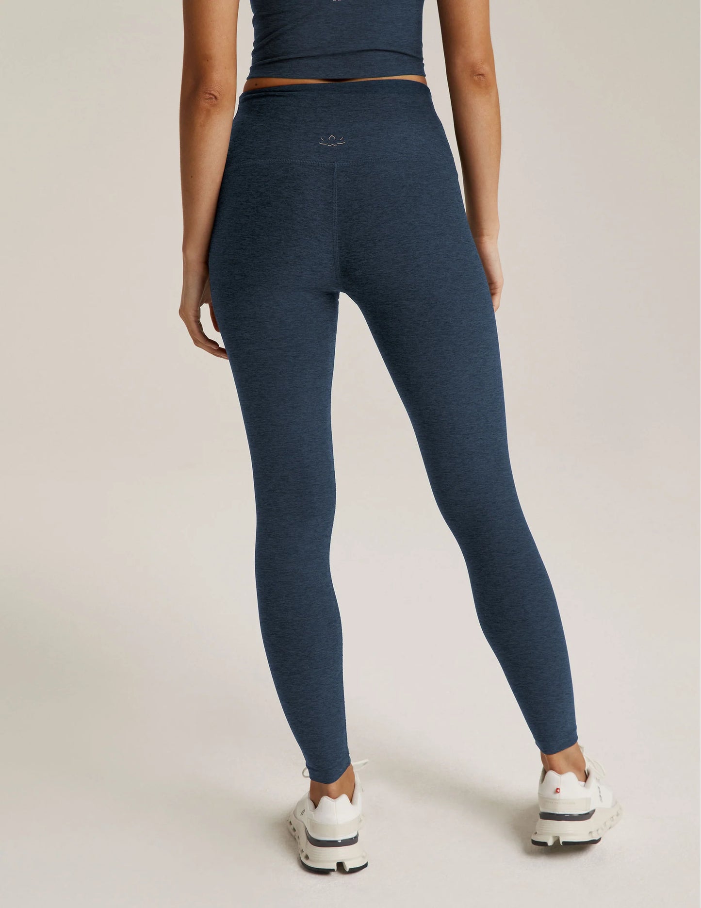 Spacedye Caught Midi HW Leggings -Nocturnal Navy