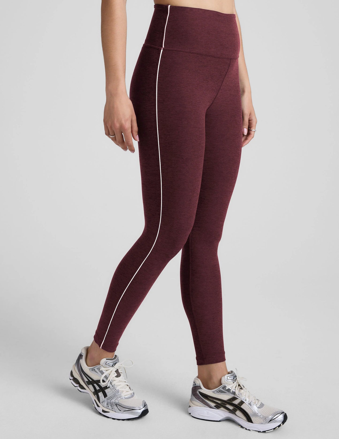 Spacedye Ready Midi Legging - Midnight Burgundy Heather