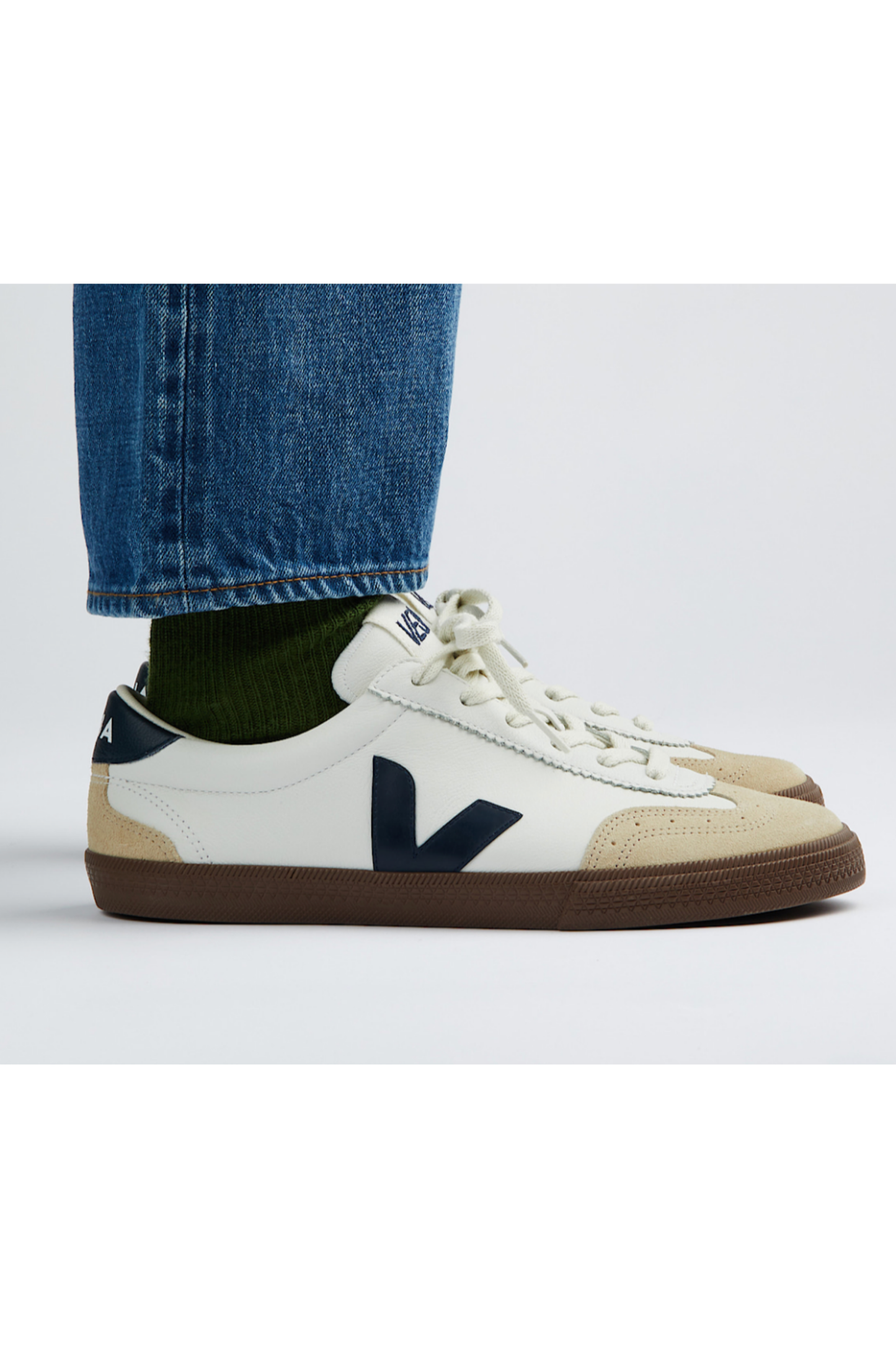Volley O.T. Leather - White Nautico Bark