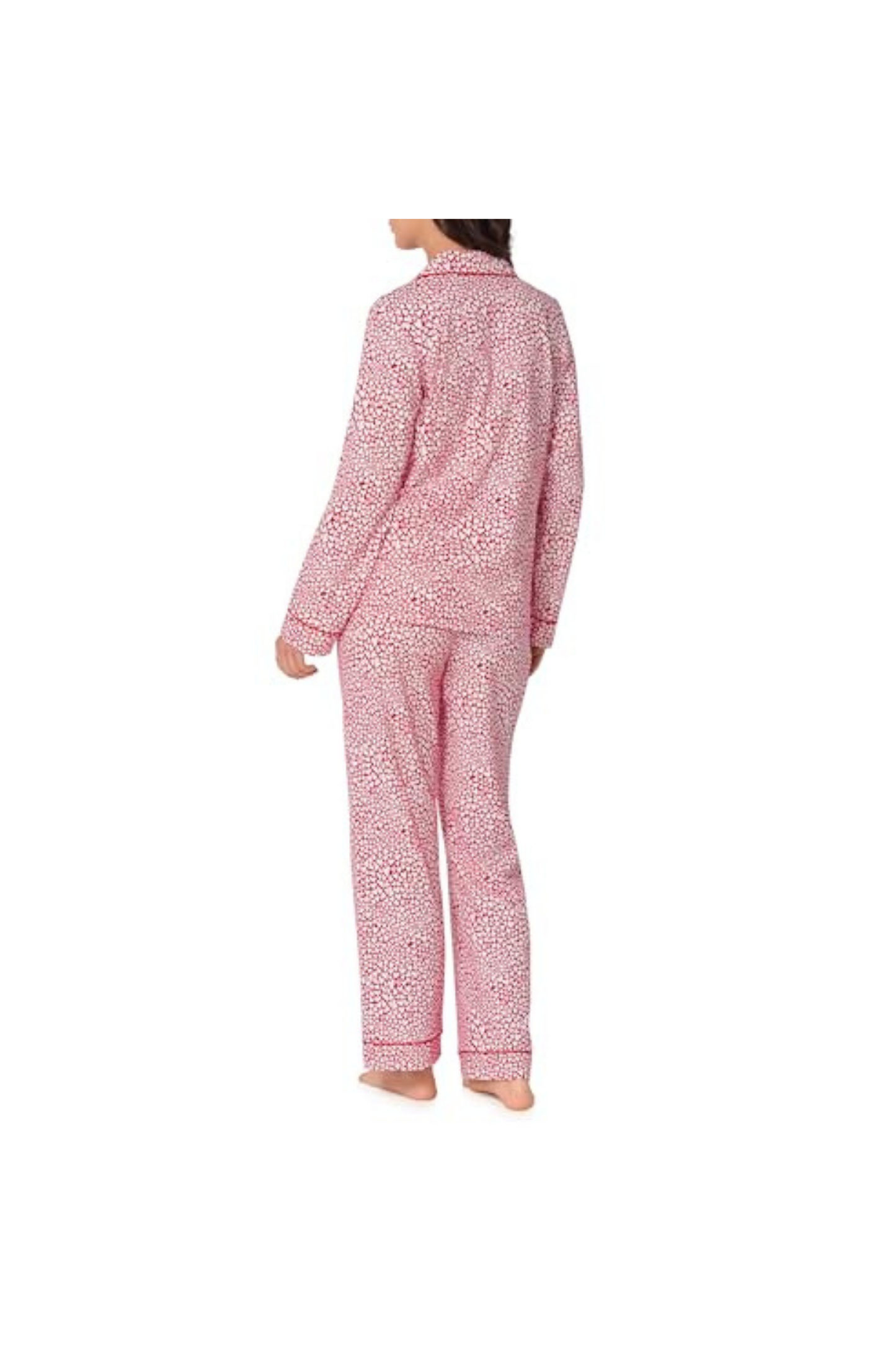 Bursting With Love Long Sleeve PJ Set - Red/White