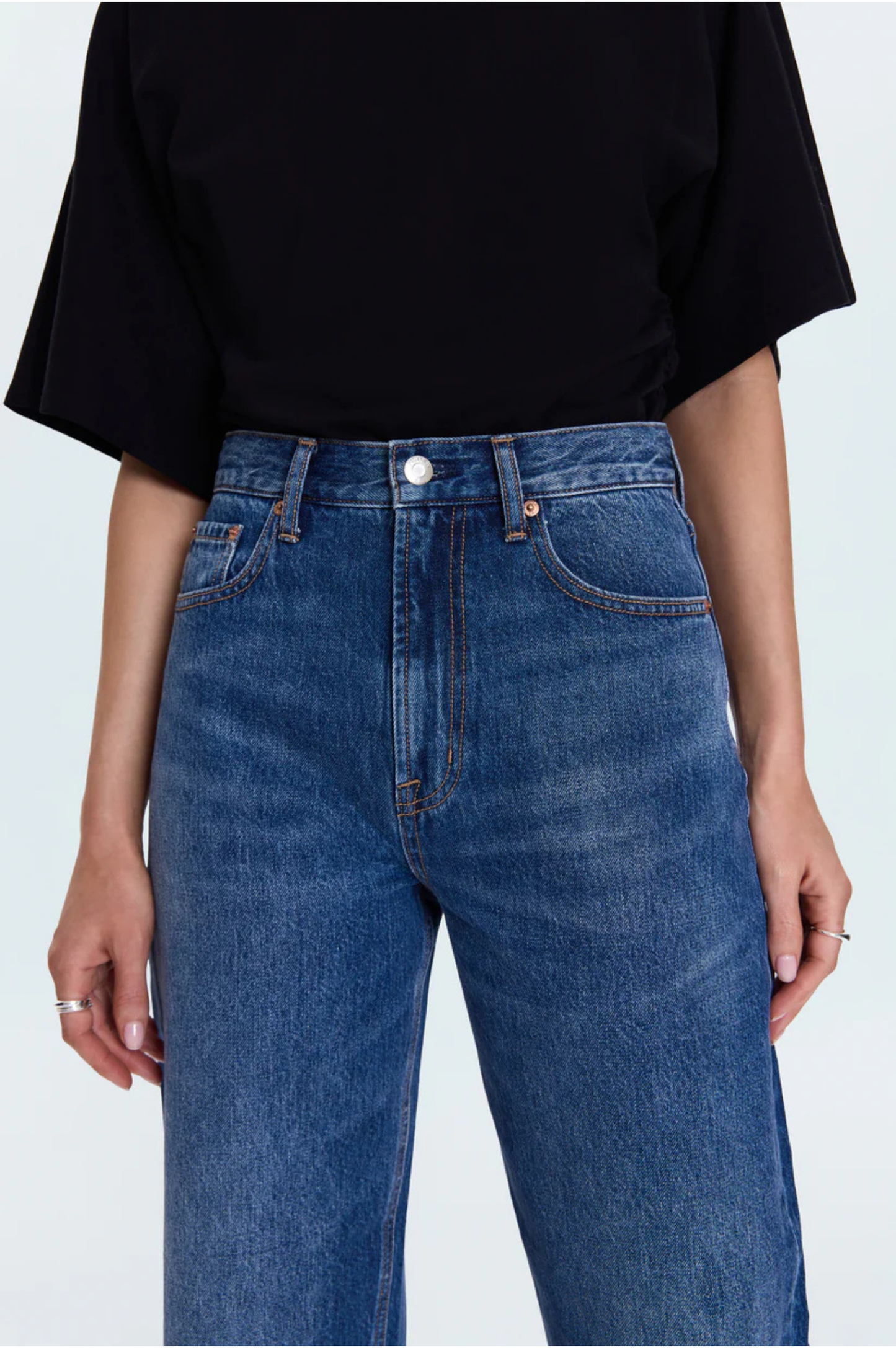 Wes High Rise Barrel Jean - Premiere