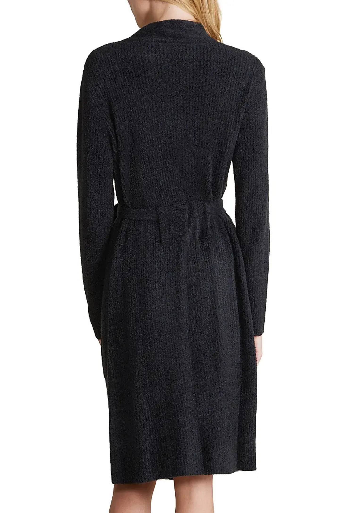 CozyChic Lite Ribbed Robe - Black