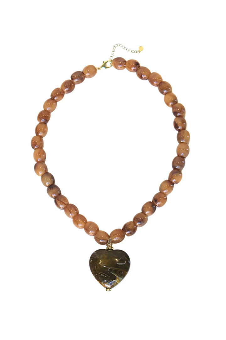 Amour Necklace - Brown