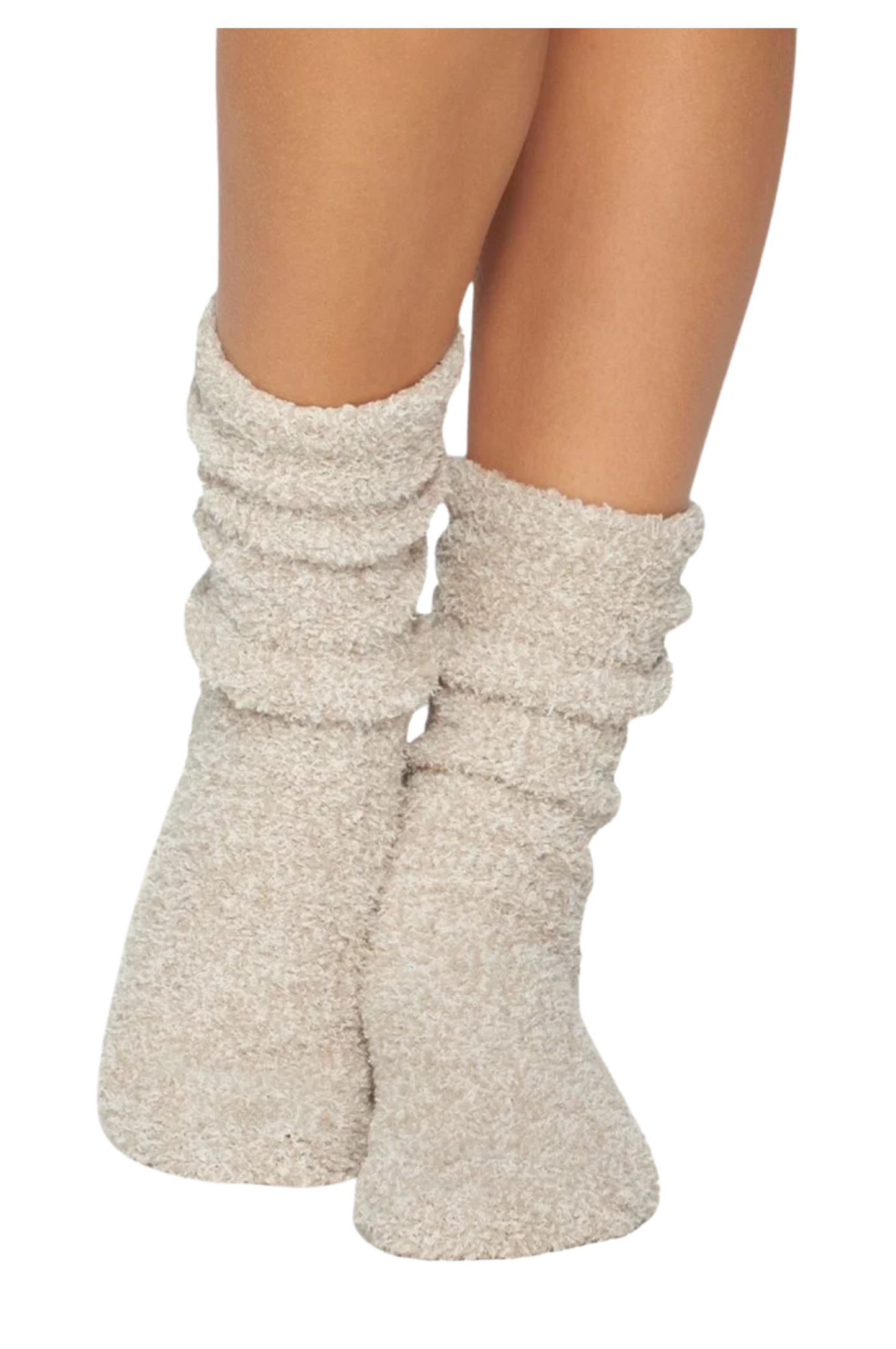 CozyChic Heathered Socks - Stone White