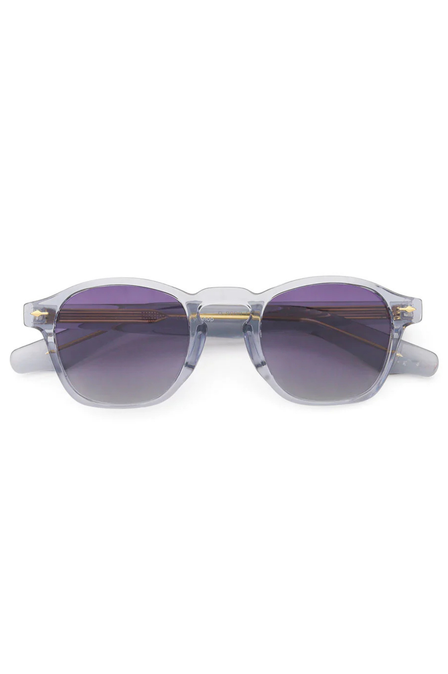 Kylie Sunglasses - Transparent Gray/Gold Accent