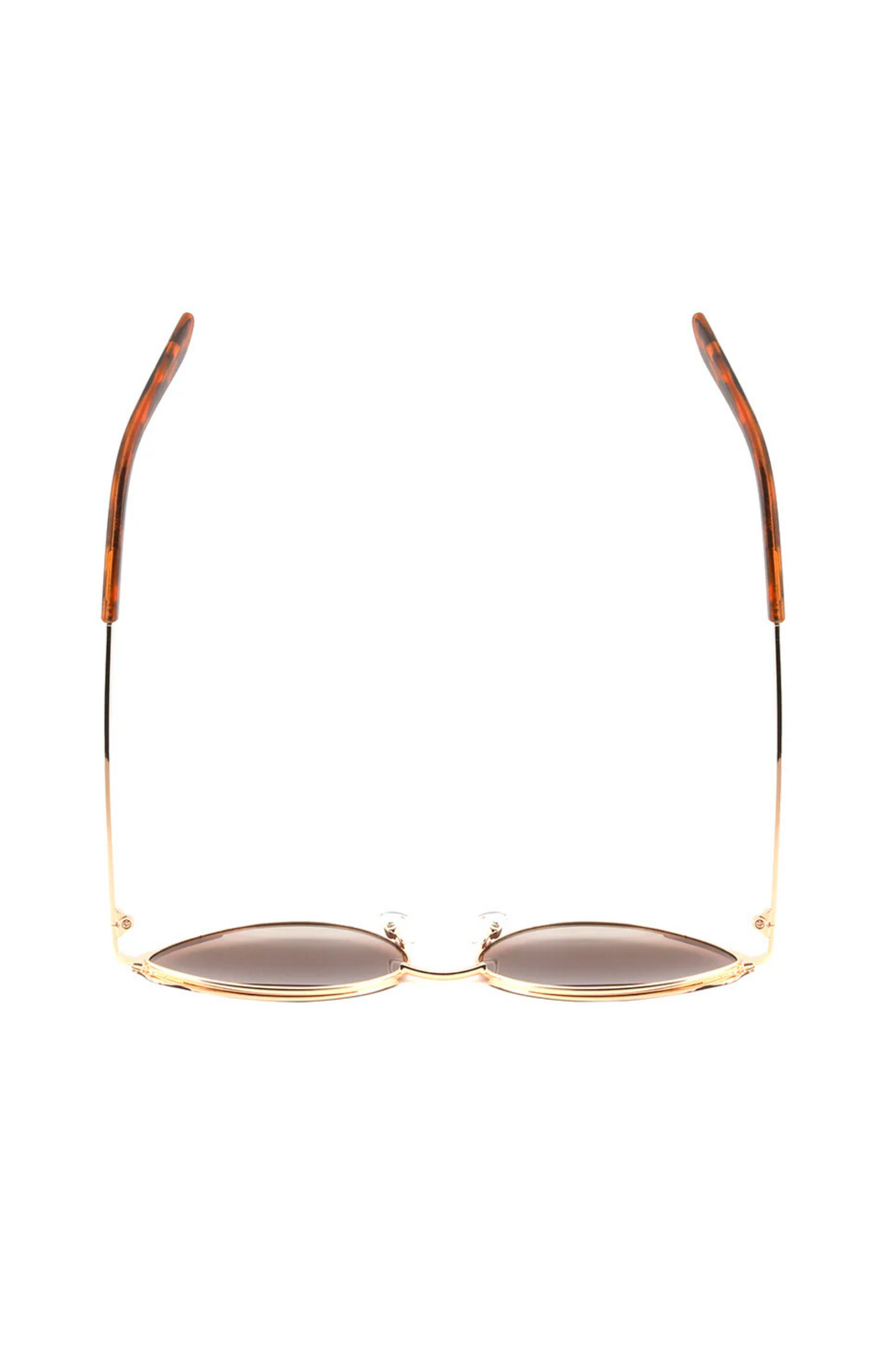 Lotus Sunglasses - Gold Frame w/Brown Cateye
