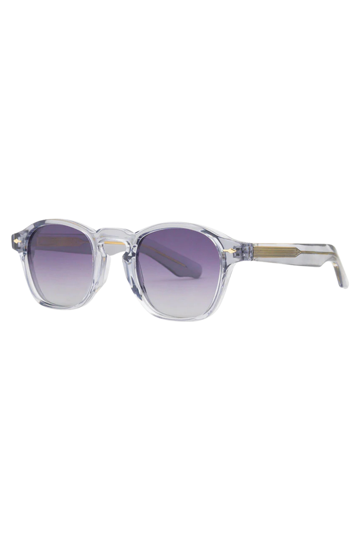 Kylie Sunglasses - Transparent Gray/Gold Accent