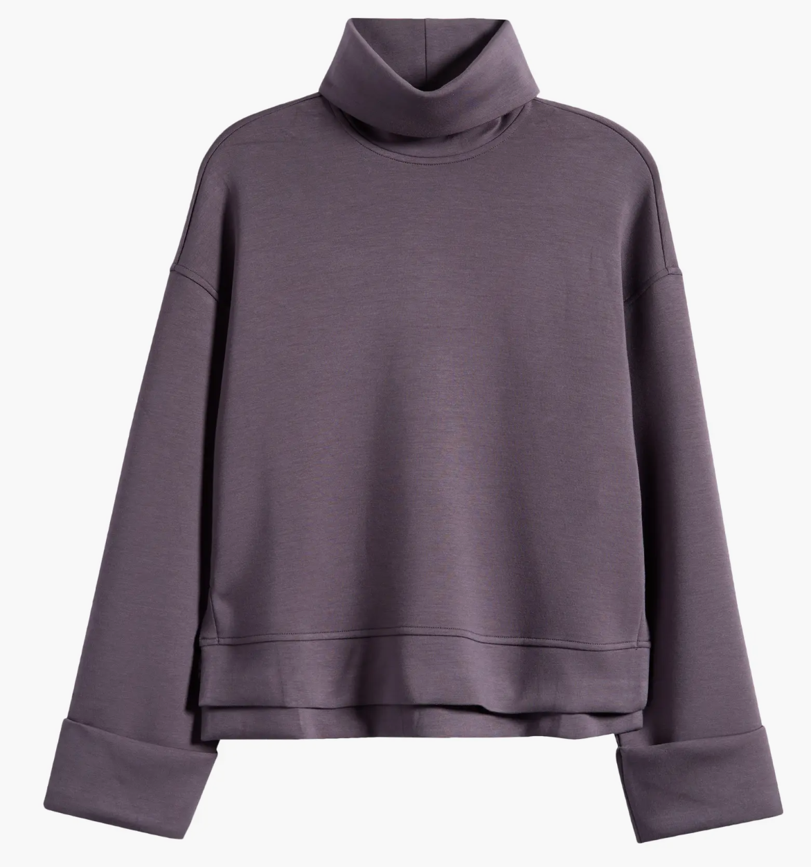Air Essentials Cropped Turtleneck - Storm