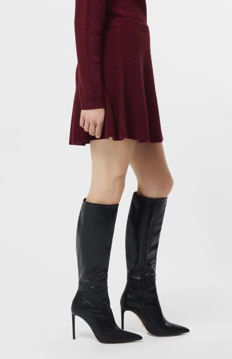 Vhari Knit Mini Skirt - Cabernet