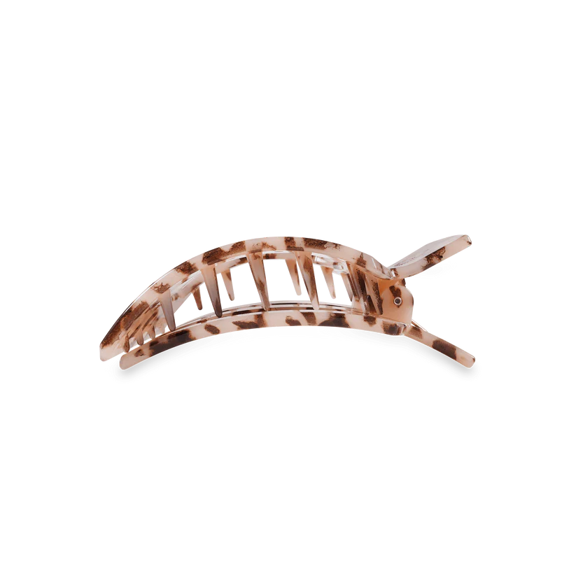 Medium Flat Square Clip - Blonde Tortoise