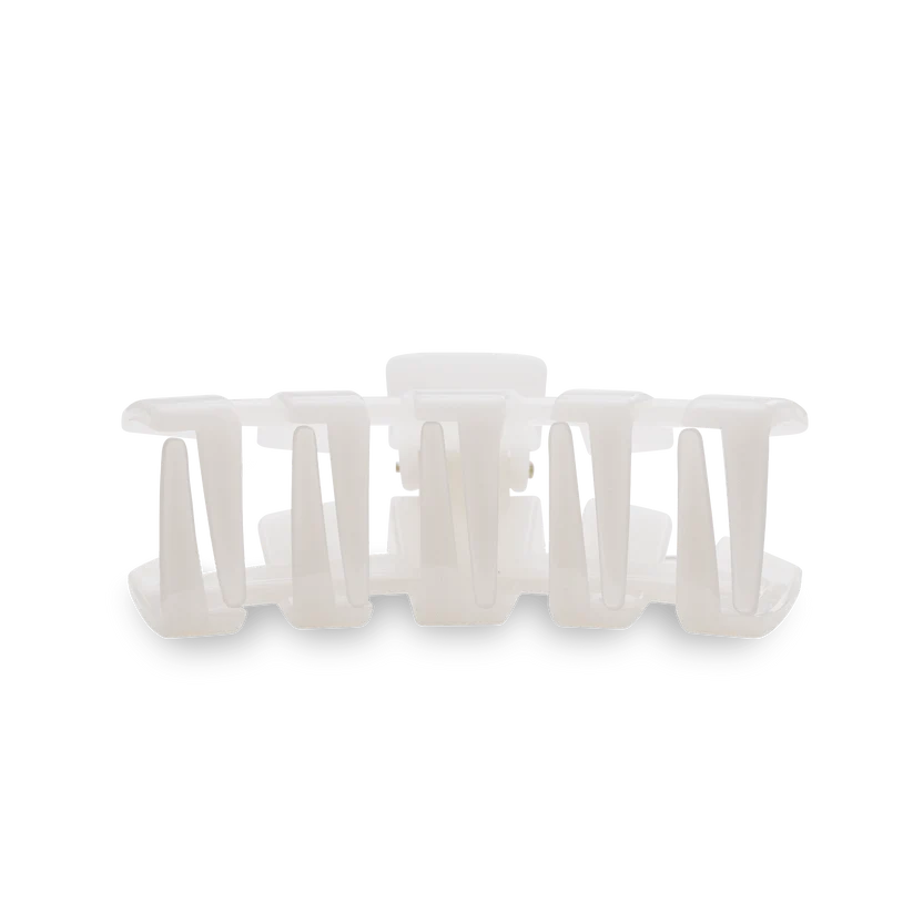 Classic Medium Hair Clip - Coconut White