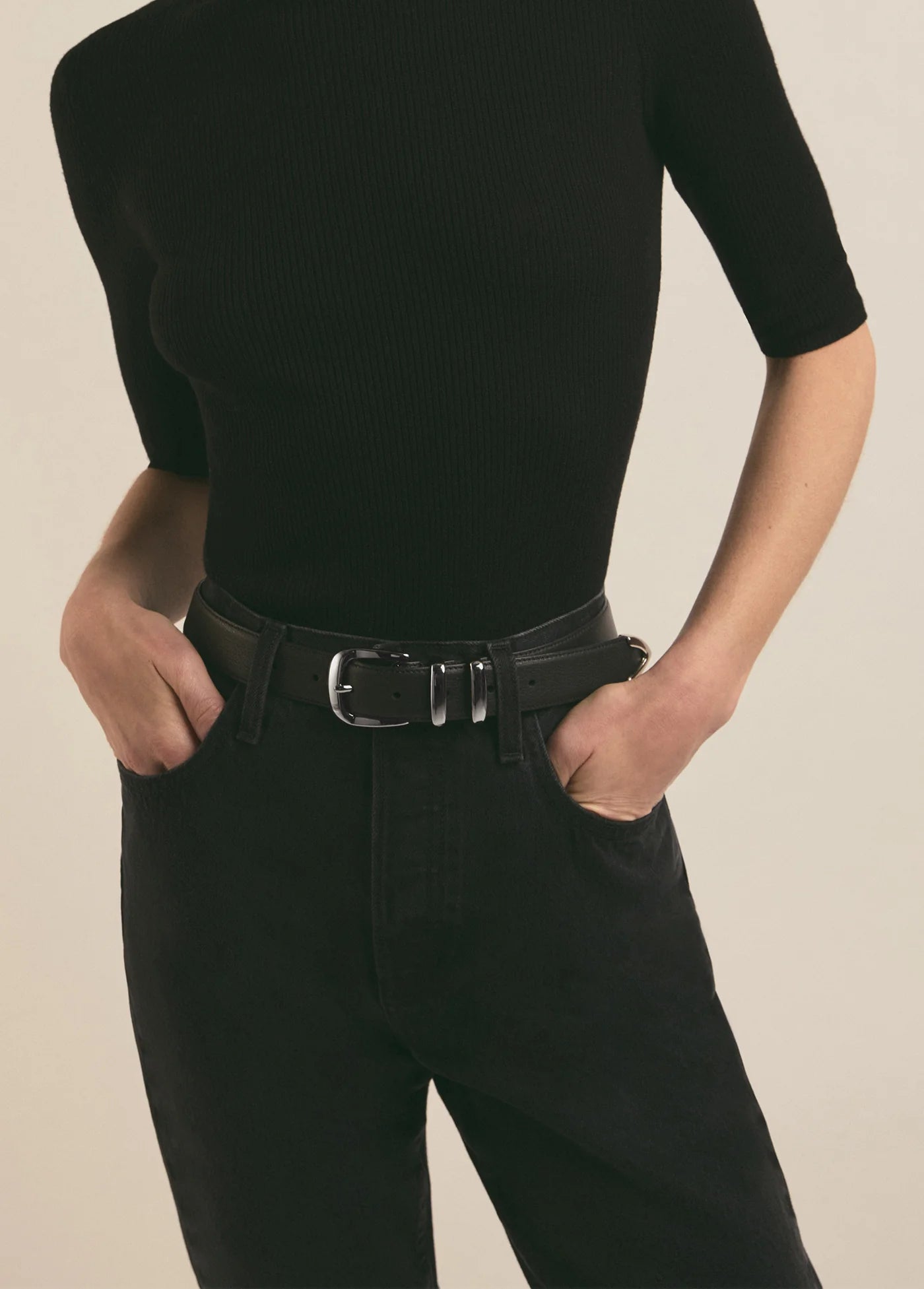 The Jordan Belt - Black Nickel